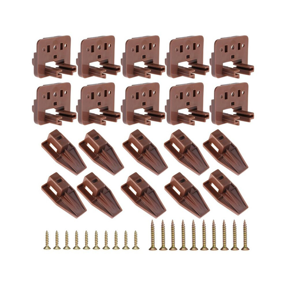 10Pcs Drawer Slide Track Guide Glide For Center Mount Drawer For Dressers And For Nightstand 1 Drawer Systems 6033538496506