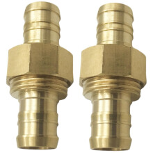 2pcs 3/4 Inch Garden Hose Quick Connect Adapter, Heavy Duty Leak‑Resistant Metal Hose Connector for Outdoor Use