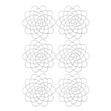 6 PiÚCes Support D'Arrangement Floral Fleur Grenouille Fil Outil D'Arrangement Floral Couvercle D'Insertion de Fleur en MéTal Grille de Fleur (6