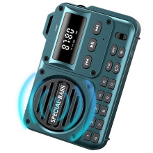 Portable Digital Radio Compatible 5.0 FM Radio Receiver with LED Display U Disk TF Card MP3 Loudspeaker B