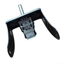Cart Wheel Replacement Part with Durable Metal Fork Foot, Heavy‑Load Support for 7 Inch Garden Camping Trolley
