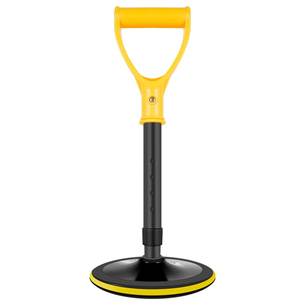 Yellow Adjustable Standing Aid For Seniors With NonâSlip 6' Base, HeavyâDuty Metal Mobility Assist Device