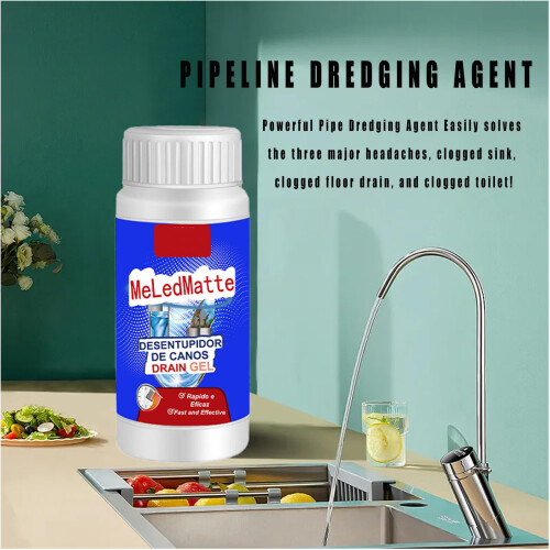 Powerful Drain Cleaner Pipe Dredging Agent for Fast Clog Removal MultiDrain Use Improves Flushing Power 1PCS 1