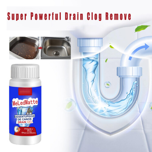 Powerful Drain Cleaner Pipe Dredging Agent for Fast Clog Removal MultiDrain Use Improves Flushing Power 1PCS 2