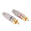200 Pcs RCA Plug Audio Video Locking Cable Connector Gold Plated 3