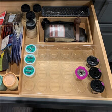 Acrylic Coffee Capsule Display Rack U-Shape 24 Holes Transparent Coffee Bean Display Rack Coffee Storage Stand
