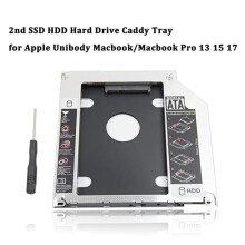 1 Pcs M.2 NGFF () SSD to 2.5 Inch Adapter Card 8mm & 1 Pcs 2Nd HDD HD SSD Enclosure Hard Drive Caddy Tray