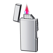 Jet Torch Lighter Refillable Butane Windproof Metal Design with Adjustable Flame for BBQ and Camping (Color C)
