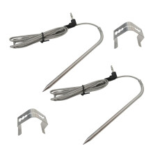 Thermostat Probe Replacement with Clips for Camp Chef PG24 Series Pellet Grills, Accurate Temperature Sensing