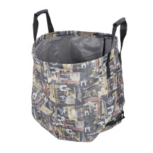 Large Capacity Foldable Garden Waste Bag, Reusable Canvas Leaf Bag with Double Handles for Lawn and Outdoor Use