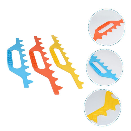 3Pcs Plastic Beekeeping Frame Spacer Rake Tool with Built‑in Measuring Ruler for Accurate Hive Alignment 2