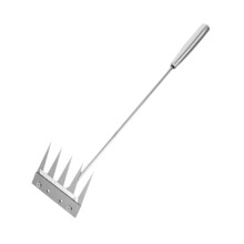 Stainless Steel Weed Puller Handheld Garden Weeding Tool with Ergonomic Handle for Lawn and Backyard