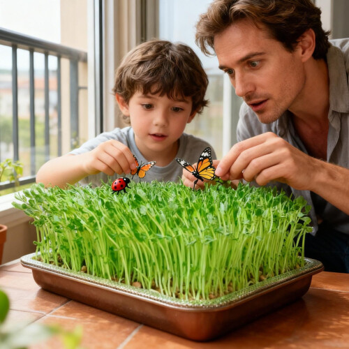 Stainless Steel Sprouting Tray Rustproof Large Capacity Seed Sprouter for Kitchen Microgreens 1