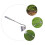 Garden Hoe Long Handle Ergonomic Weeding Tool Durable Stainless Head for Efficient Weed Removal 3
