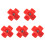 5pcs Horizontal Side Mount Chicken Water Nipple, Red Poultry Drinker Feeder Easy Install Set 1