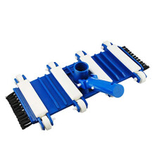13.25 Inch Flexible Weighted Pool Vacuum Head with Smooth Rolling Wheels for Inground Pools