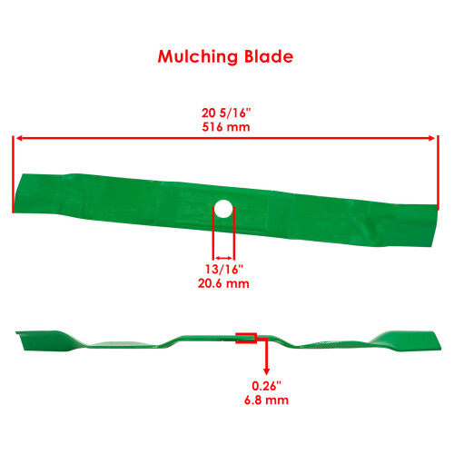 40 Inch Mulching Blade Replacement for Murray 40 Inch Deck, Durable Design, Even Cut Quality 1