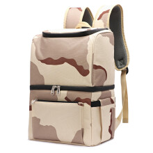 Car Camping Cooler DDesert Camouflage, Waterproof Leakproof Insulated Ice Chest for Outdoor Travel