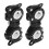 Walking Cane Rollator Drive Holder ABS Black/White 1
