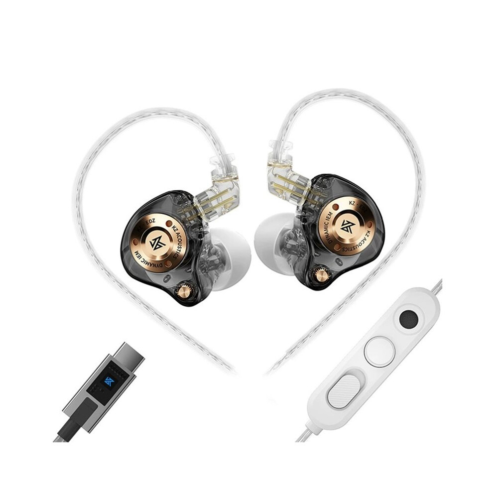 Kz Edz In-Ear Monitor Wired Earbuds Edx Evolution Iem With Dual Mic Detachable 2-Pin Cable For Audiophile Dj Singers A 6031805608126