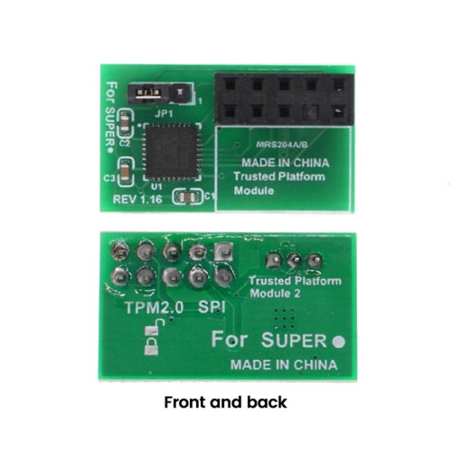 TPM2.0 Module 10 Pin TPM 2.0 Security Processor Trusted Platform for  AOM-TPM-9670H