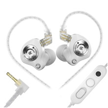 KZ EDZ in-Ear Monitor Wired Earbuds EDX Evolution IEM with Dual Mic 3.5mm Detachable 2-Pin Cable B