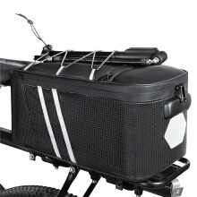 NEWBOLER Waterproof Bicycle Rear Bag with Combination Lock, Large Capacity MTB Bike Rack Bag for Cycling and Travel