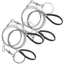 Pocket Chainsaw 4Pcs Lightweight Wire Saw with Ergonomic Handles for Camping Hiking Survival