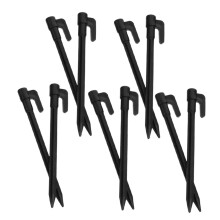 10pcs Plastic Beach Tent Stakes for Sand, Lightweight Tent Pegs for Windproof Camping