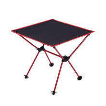 Camping Folding Table Lightweight Durable Metal Frame for Travel Picnic Outdoor Waterproof Orange