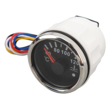 52MM Water Temp Gauge 40-120C, 9-32V, Black Dial