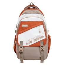Large Capacity Khaki Travel Backpack with Waterproof Durable Fabric and Ergonomic Waist Support