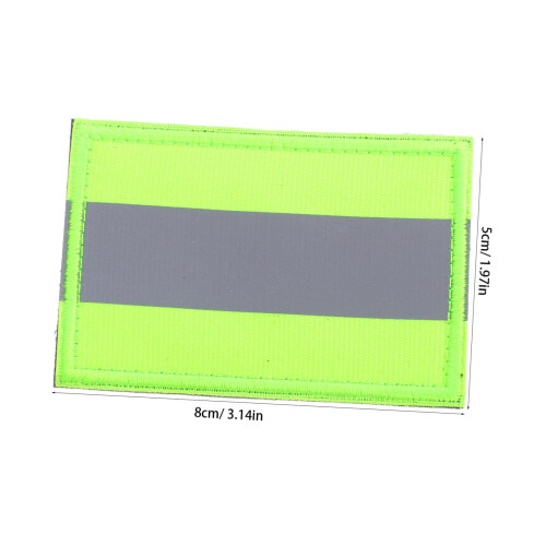 Reflective Patch  Visibility Safety Sticker with Hook Attachment for Jackets Backpacks and Gear 1