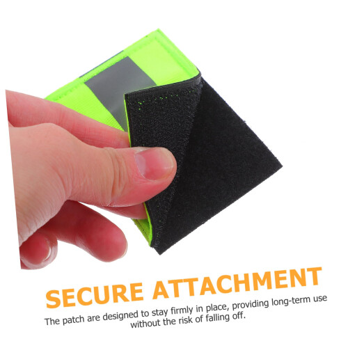 Reflective Patch  Visibility Safety Sticker with Hook Attachment for Jackets Backpacks and Gear 2