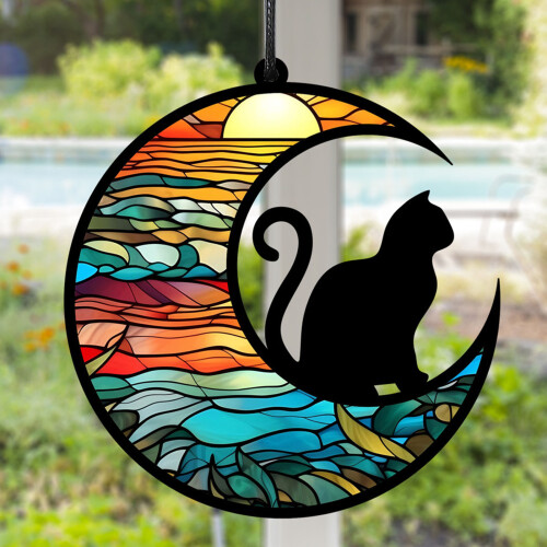 Katzen Sonnenfänger UV Acryl Erinnerungsstück