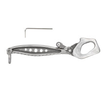 Stainless Steel Rock Climbing Descender 12mm Rappelling Gear for Smooth Controlled Descent and Rescue