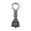 Metal Camping Bell with Snap Hook, RustResistant Noise Maker for Hiking, Backpack or Pet Collar, Grey 1