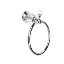 Bathroom Towel Ring Silver Zinc Alloy Wall Mounted Holder 17.5 cm Rust‑Resistant Modern Design