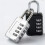 Travel Luggage Padlock 4Digit Security Code Yellow Durable Metal Lock for Suitcase Dormitory Cabinet 3