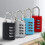 Travel Luggage Padlock 4Digit Security Code Yellow Durable Metal Lock for Suitcase Dormitory Cabinet 4