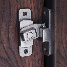Stainless Steel Door Latch 90 Barn Door Lock with Rust‑Resistant Secure Bolt and Brushed Finish
