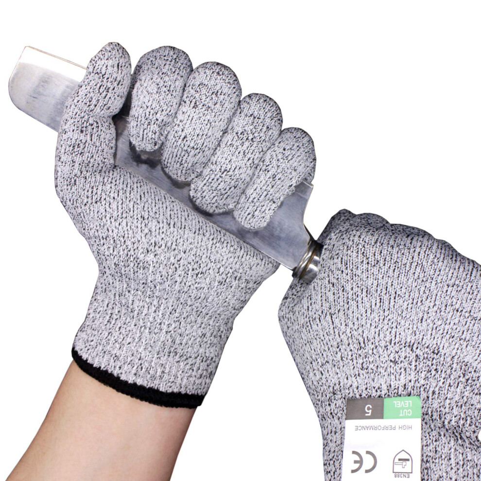 Cut Resistant Gloves Gl0001s Gray Small, Safety Kitchen Gloves For Food Prep, Oyster Shucking, Wood Carving 9073542850670