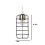 Industrial Black Metal Cage Ceiling Pendant Shade 3