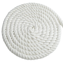 12mm Thick Cotton Rope 100ft Natural White 3Strand Twisted Soft macrame Rope for DIY Crafts and Decoration