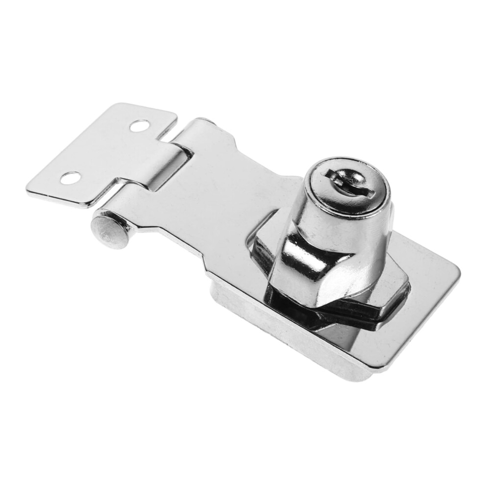 Secure Keyed Hasp Lock For Cabinets And Drawers, Reliable Cabinet Door Security Latch 9330225172789