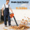 27cc Petrol Leaf Blower 2-Stroke Handheld 6