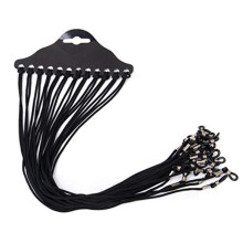 12PCS Black Nylon Braided Eyeglass Strap with AntiSlip Silicone Tips, Adjustable Glasses Retainer Cord