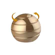 Gold Kinetic Spinner Desk Toy 39MM Stress Relief Fidget Toy for Adults with Smooth Motion and Anti Anxiety Design