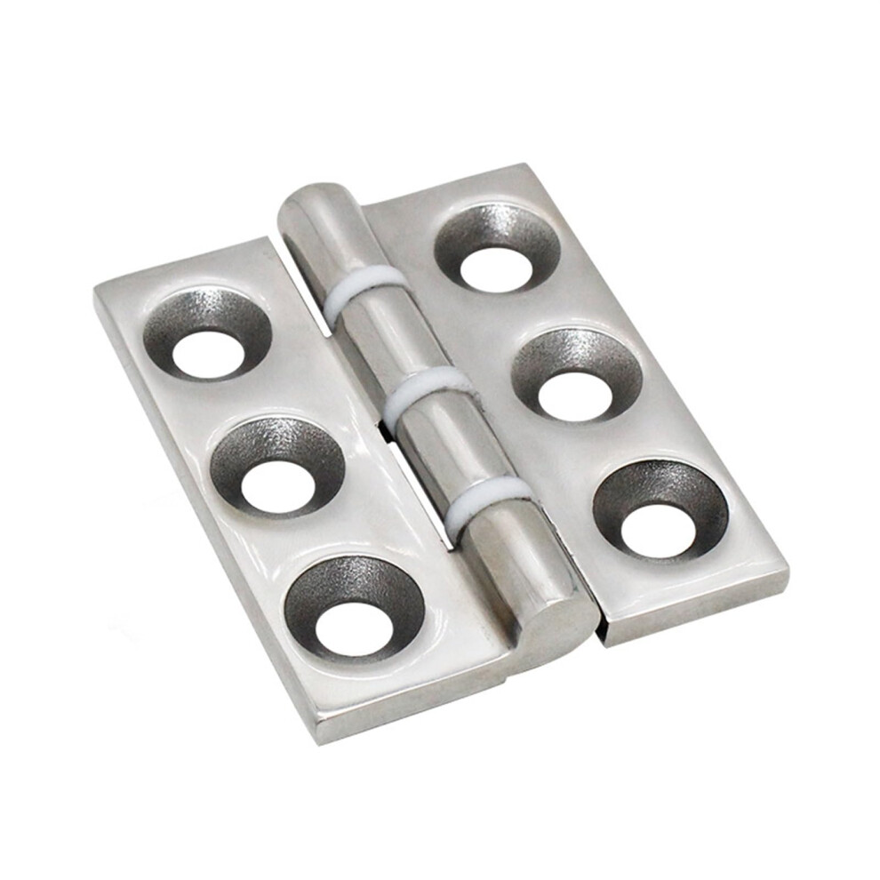 304 Stainless Steel Heavy Duty Door Hinge With Quiet Damping For Industrial Equipment Cabinet 80X65 1Pc 9771547706373