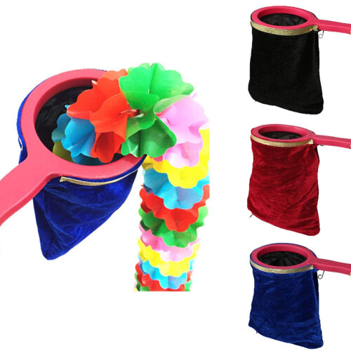 Magic Change Bag with Twisting Handle Control Red Magician Prop for Easy Performance and Tricks 2